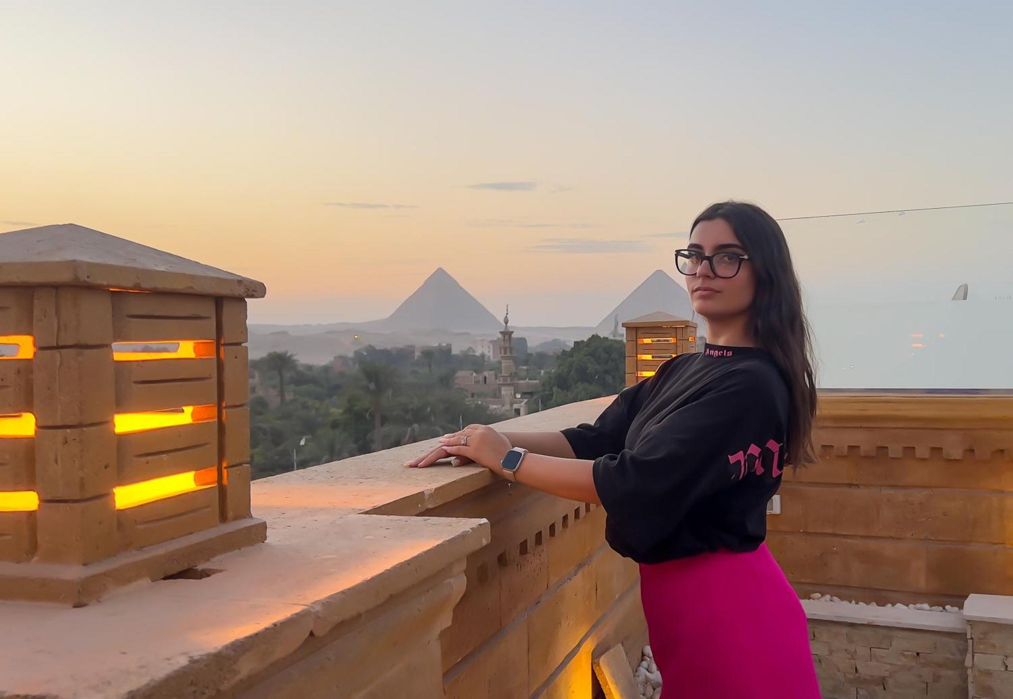 Taj Pyramids View Inn Kafret el-Gabal Zewnętrze zdjęcie