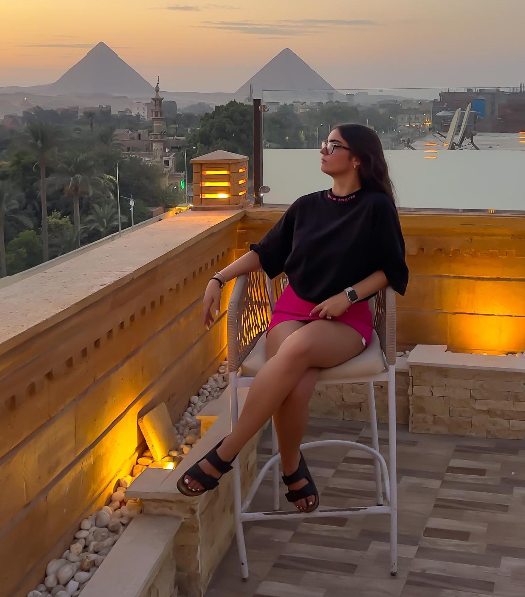 Taj Pyramids View Inn Kafret el-Gabal Zewnętrze zdjęcie
