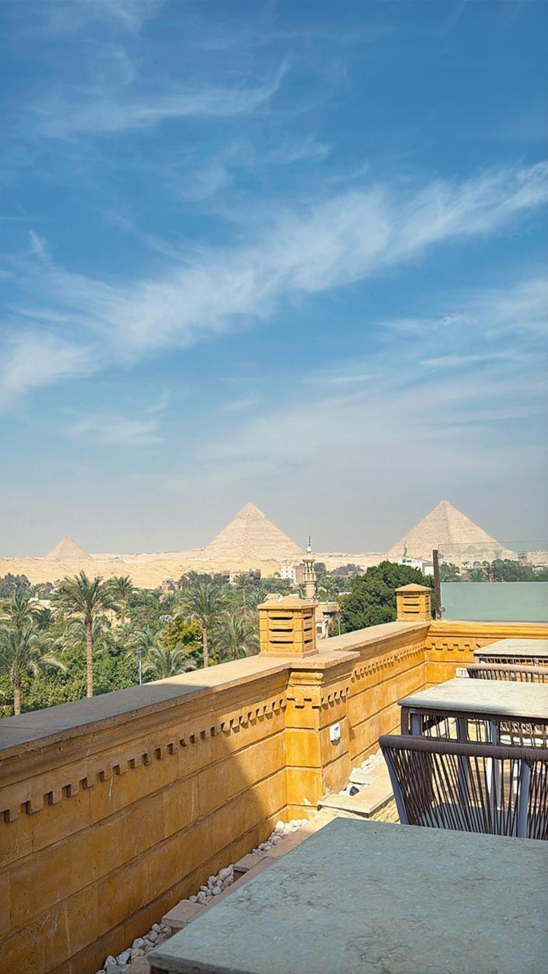 Taj Pyramids View Inn Kafret el-Gabal Zewnętrze zdjęcie